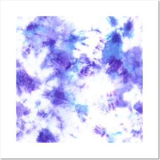 Purple Tie-Dye Spots Posters and Art